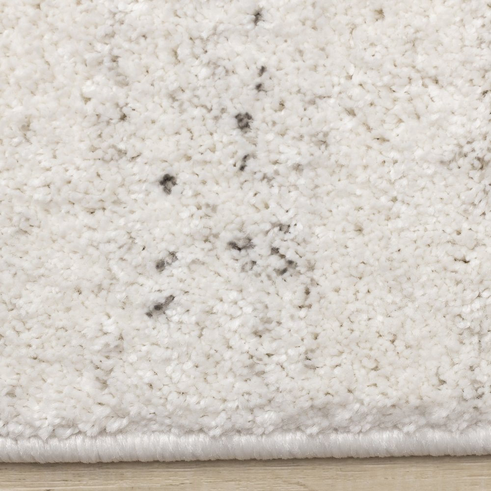 Sakura White Grey Speckled Area Rug, 7'10" x 10'10"