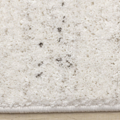 Sakura White Grey Speckled Area Rug, 7'10" x 10'10"