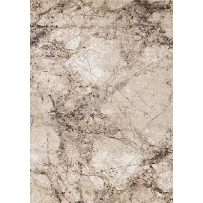 Claremont Beige Marble Patterned Area Rug, 7'10" x 10'6"