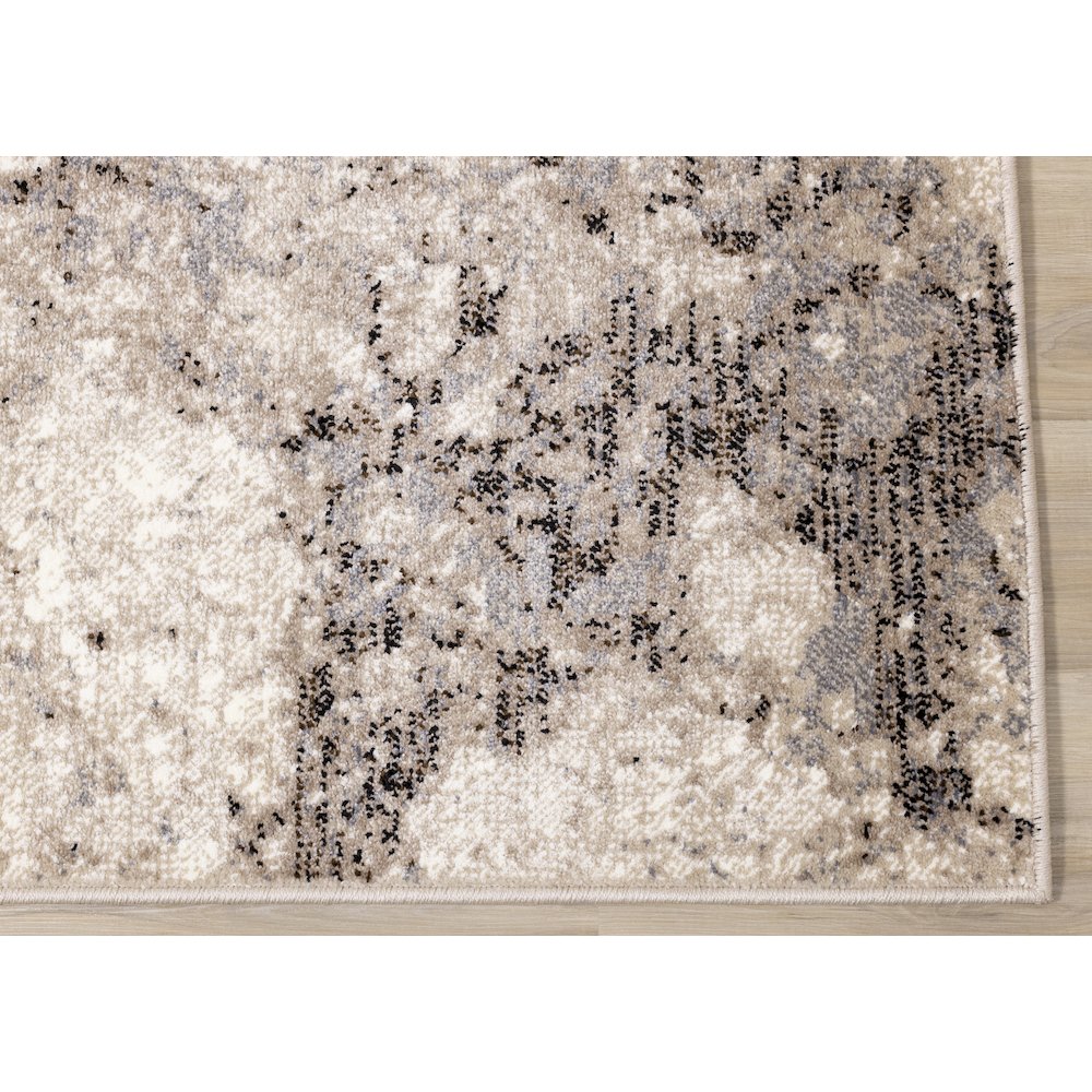 Claremont Beige Marble Patterned Area Rug, 7'10" x 10'6"