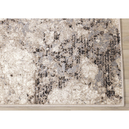 Claremont Beige Marble Patterned Area Rug, 7'10" x 10'6"