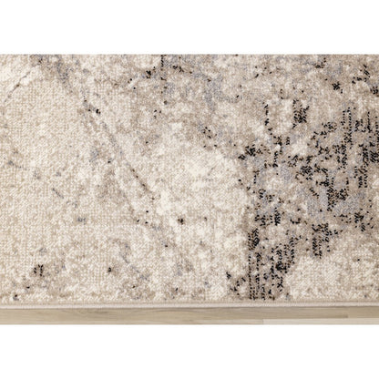 Claremont Beige Marble Patterned Area Rug, 7'10" x 10'6"