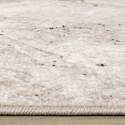 Claremont Beige Marble Patterned Area Rug, 7'10" x 10'6"