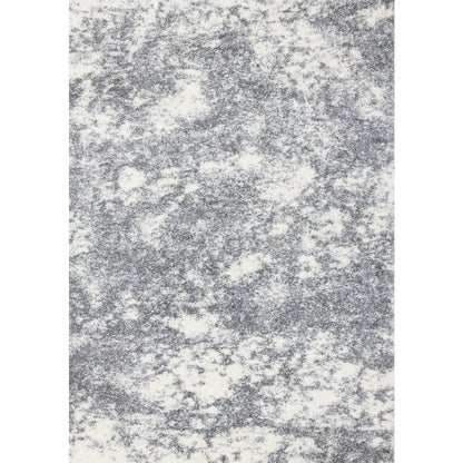 Ferris White Grey Clouds Area Rug, 5'3" x 7'7"