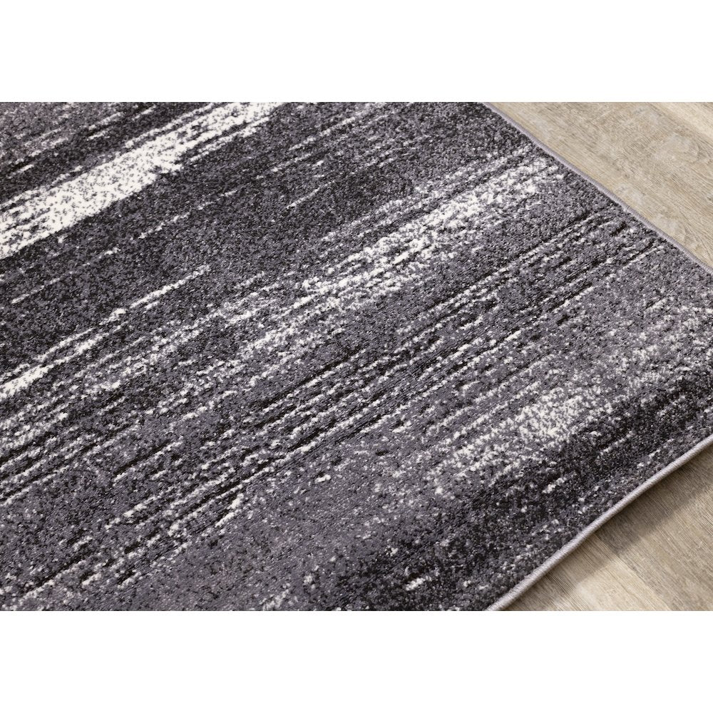 Gray Modern Distressed  5x7 Rug for Living Room Or Bedroom