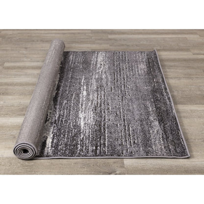 Gray Modern Distressed  5x7 Rug for Living Room Or Bedroom