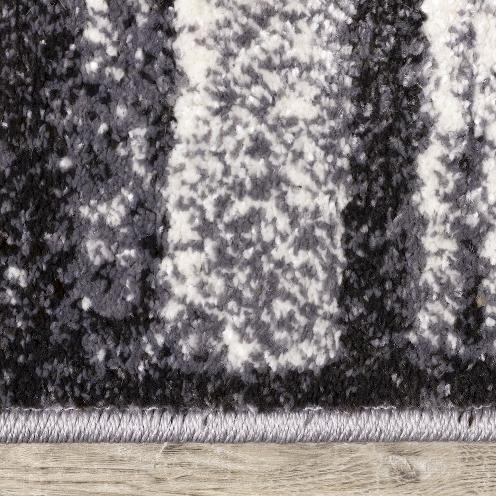 Gray Modern Distressed  5x7 Rug for Living Room Or Bedroom