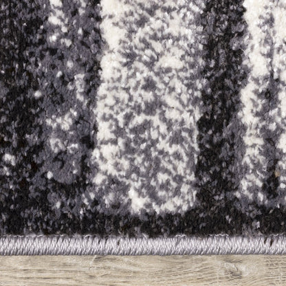 Gray Modern Distressed  5x7 Rug for Living Room Or Bedroom