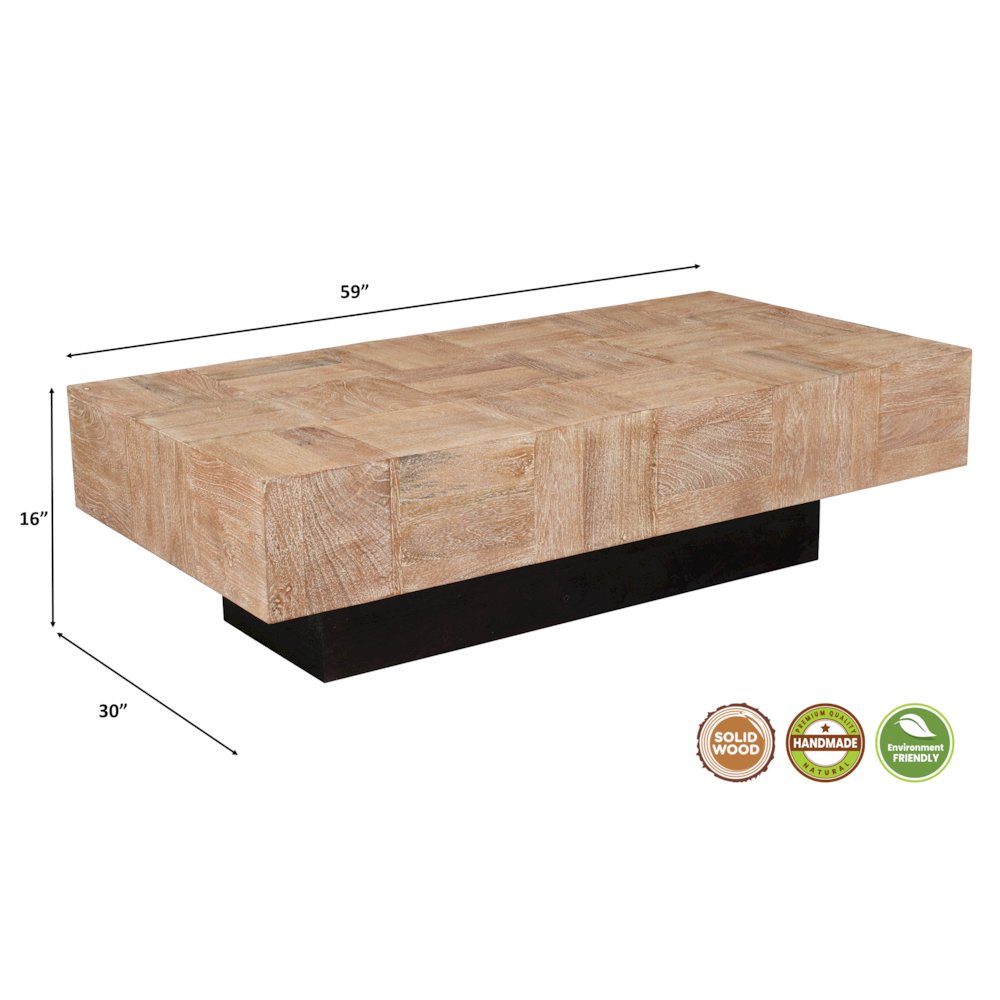 Reed Solid Wood Coffee Table