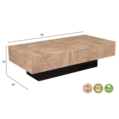 Reed Solid Wood Coffee Table