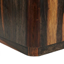 Sheesham Wood Square Coffee Table with Low-Profile Flat Base for Living Room