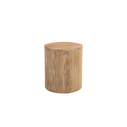 Reed Solid Wood Drum Coffee Table