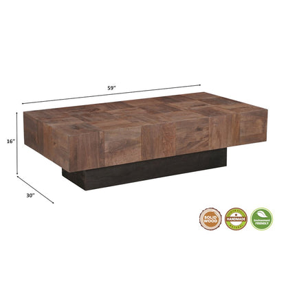 Reed Solid Wood Coffee Table