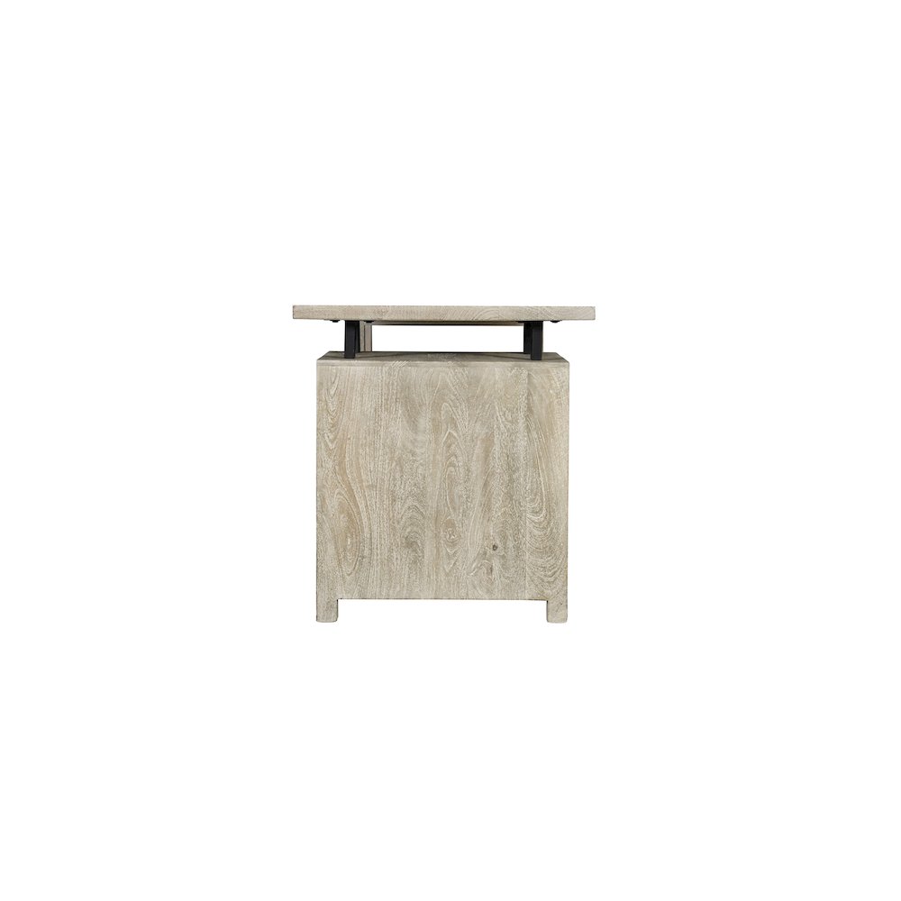 Calista 3-drawer 1-door Floral Carved Solid Wood Desk