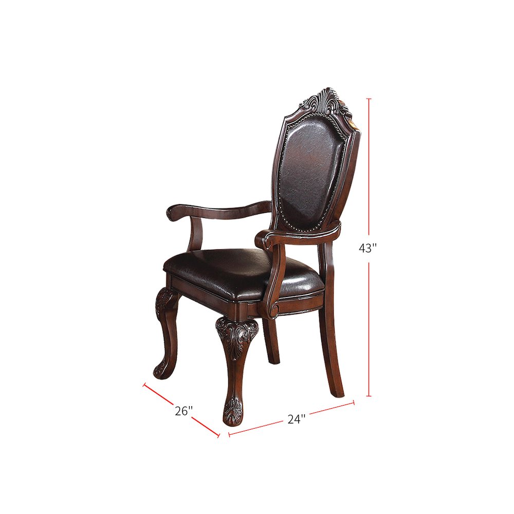 Simple Relax Dining Chairs, Dark Brown
