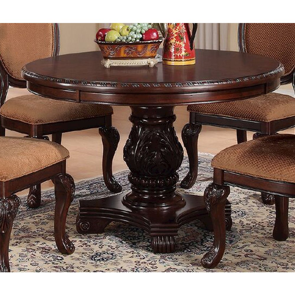 Rubberr Wooden Dining Table in Brown