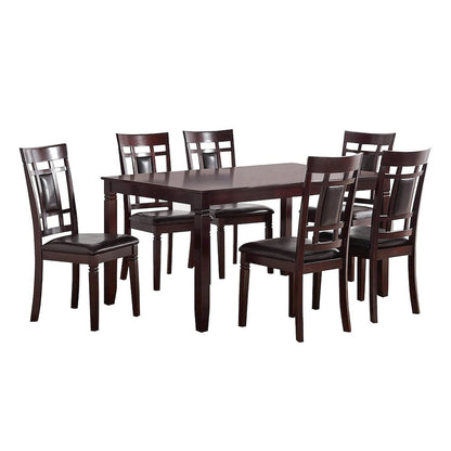 Galliano 7 Piece Espresso Finish Dining Set