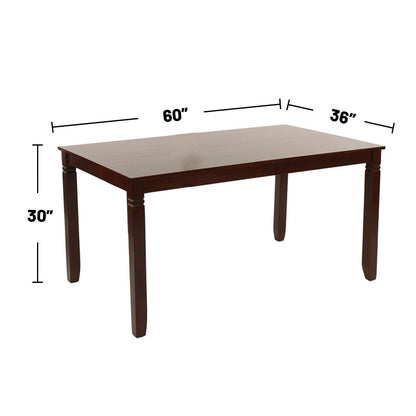 Galliano 7 Piece Espresso Finish Dining Set