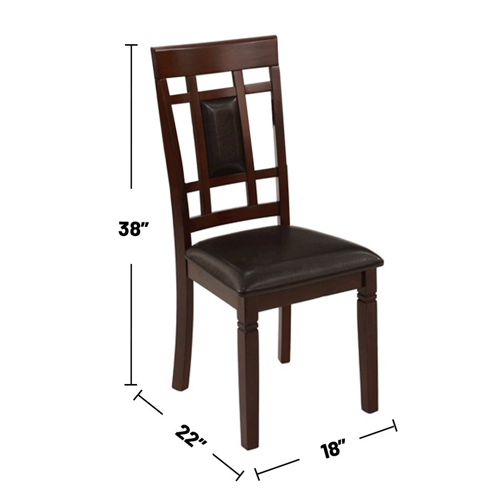 Galliano 7 Piece Espresso Finish Dining Set
