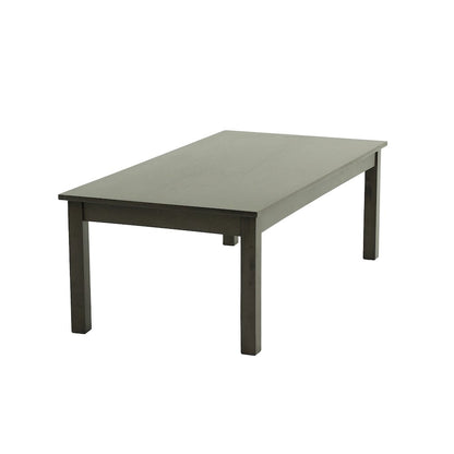 Pine Wood 3 Piece Coffee Table Set in Dark Grey