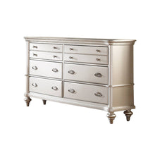 Dresser with 6 Drawers in Antique Silver