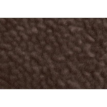 Padded Suede Upholstered Rocker Recliner in Chocolate