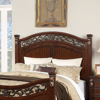 Wooden Queen Bed In Walnut