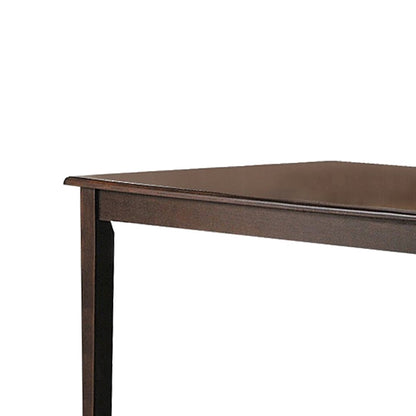 Rectangular Wooden Dining Table in Espresso Finish