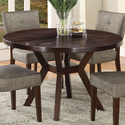Round Dining Table in Espresso