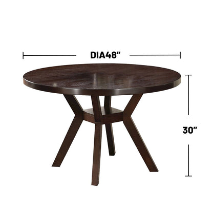 Round Dining Table in Espresso