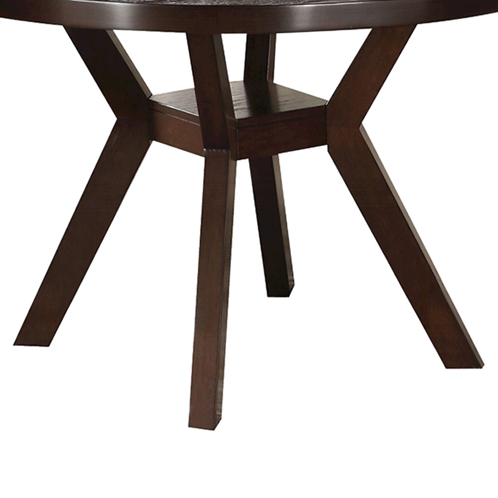 Round Dining Table in Espresso