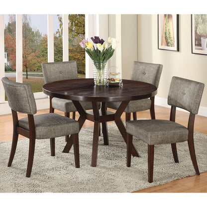 Round Dining Table in Espresso