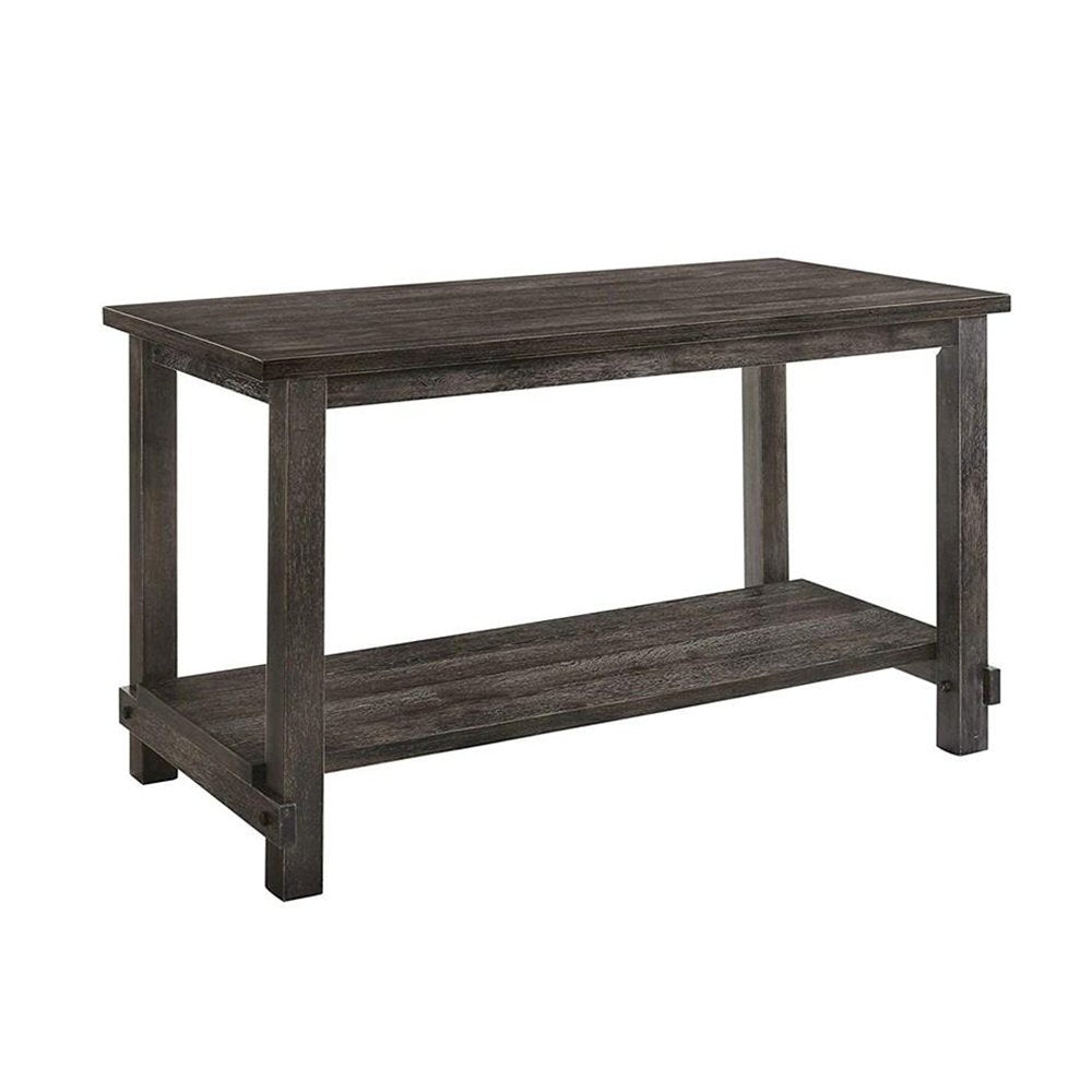 Rectangle Counter Height Table in Weathered Gray