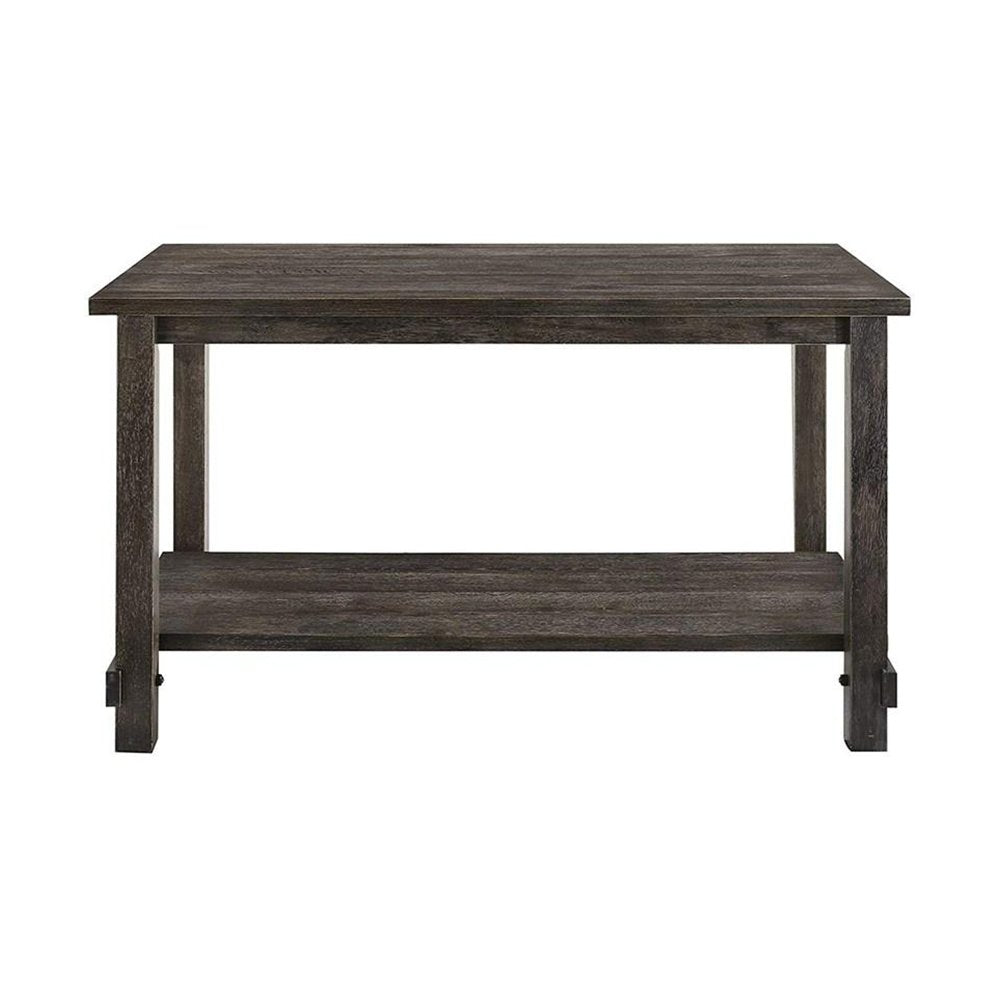 Rectangle Counter Height Table in Weathered Gray