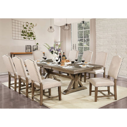Rectangle Wood Dining Table in Light Oak Finish