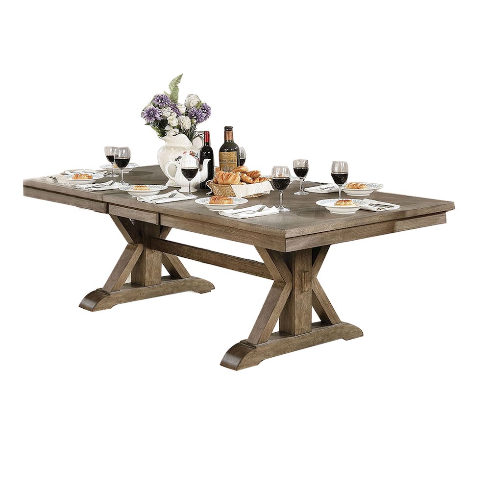 Rectangle Wood Dining Table in Light Oak Finish