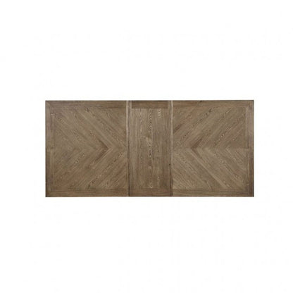 Rectangle Wood Dining Table in Light Oak Finish