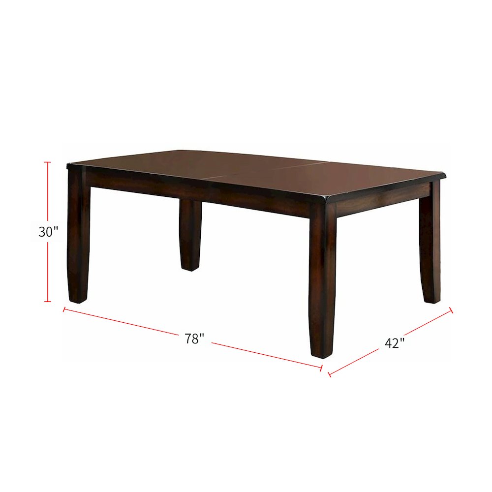 Rectangular Dining Table in Dark Cherry
