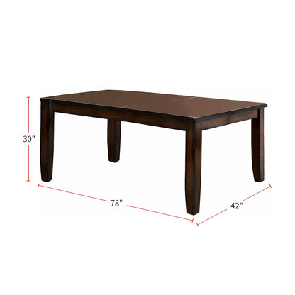 Rectangular Dining Table in Dark Cherry