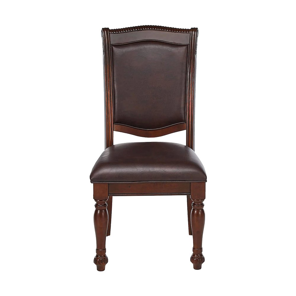 Simple Relax Dining Chair, Brown Cherry/Espresso Set of 2