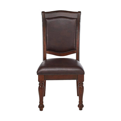 Simple Relax Dining Chair, Brown Cherry/Espresso Set of 2