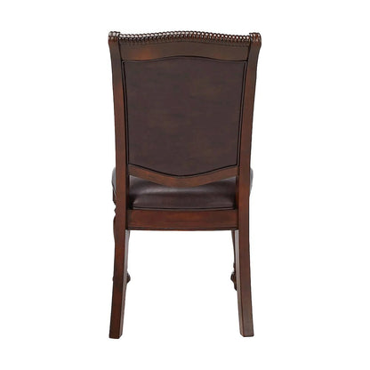 Simple Relax Dining Chair, Brown Cherry/Espresso Set of 2