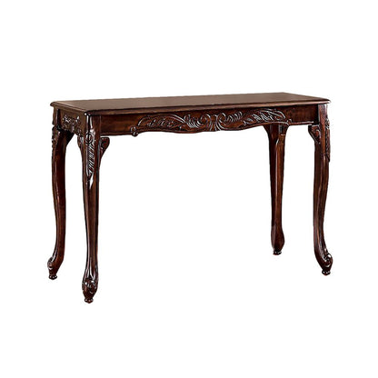 Wooden Sofa Table in Dark Cherry Finish