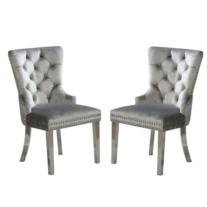 Simple Relax Dining Chair, Grey Set of 2