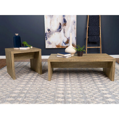 Rectangular Wood Coffee Table in Mango Finish