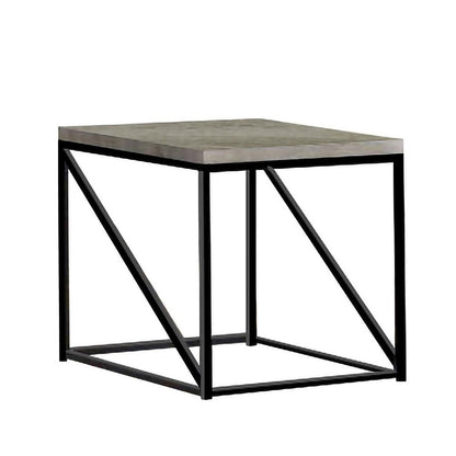 Square End Table in Sonoma Grey