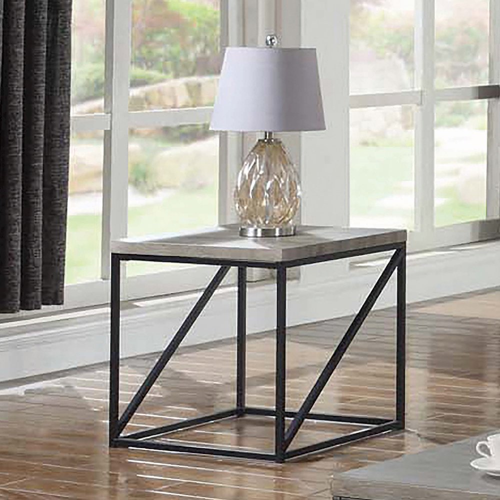 Square End Table in Sonoma Grey