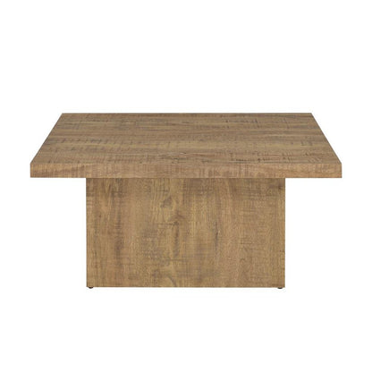 Square Engineered Wood Coffee Table in Mango