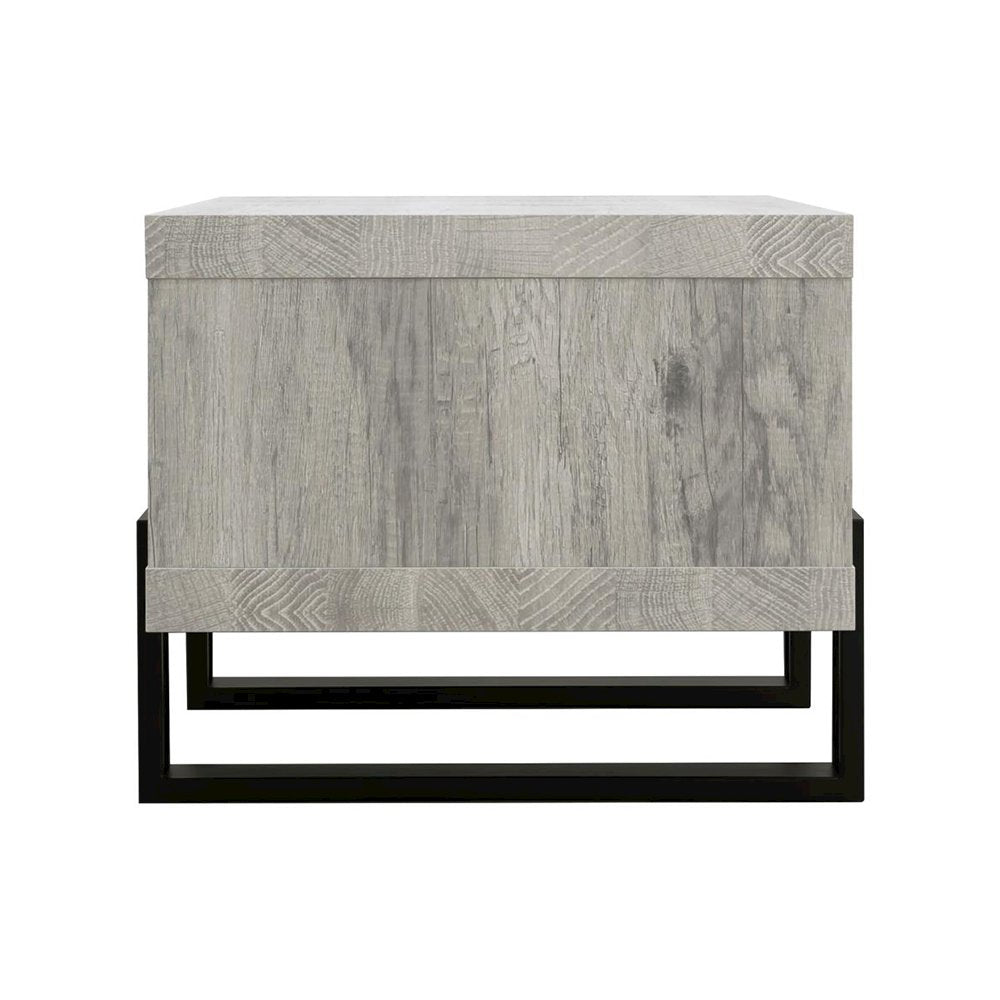 Living Room Coffee Table With Shelf in Grey