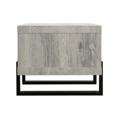Living Room Coffee Table With Shelf in Grey